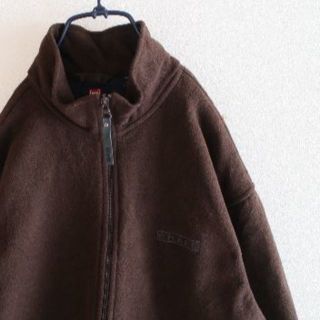 チャップス(CHAPS)のUS チャップス 肉厚 ブラウン フリース ジャケット MS(ブルゾン)