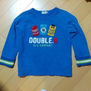 ダブルビー(DOUBLE.B)の訳あり　ミキハウスダブルBトレーナー100㎝(Tシャツ/カットソー)