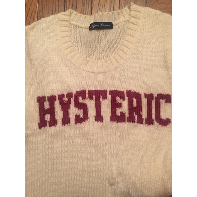 HYSTERIC GLAMOUR(ヒステリックグラマー)のヒステリックグラマー白ニット レディースのトップス(ニット/セーター)の商品写真