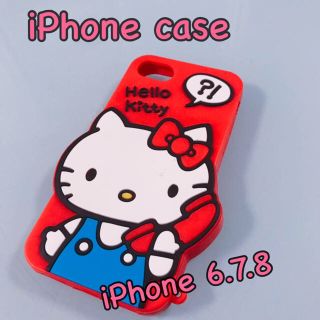 ハローキティ(ハローキティ)のハローキティのかわいいiPhoneシリコンケース♡iPhone6.7.8対応(iPhoneケース)