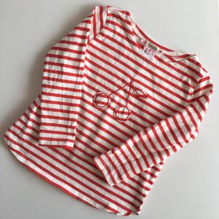 ボンポワン(Bonpoint)の♡bonpoint♡チェリー♡ロングTシャツ♡４a♡(Tシャツ/カットソー)