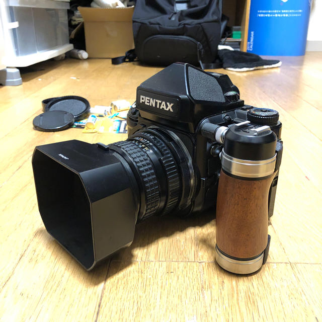 PENTAX(ペンタックス)のペンタックス67Ⅱ TTL AE  ペンタックス105mm  f2.4後期他 スマホ/家電/カメラのカメラ(フィルムカメラ)の商品写真