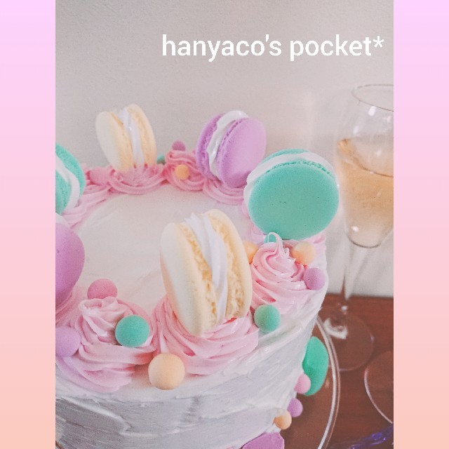 ゆめかわ パステルマカロンケーキの通販 By Hanyaco S Pocket ラクマ