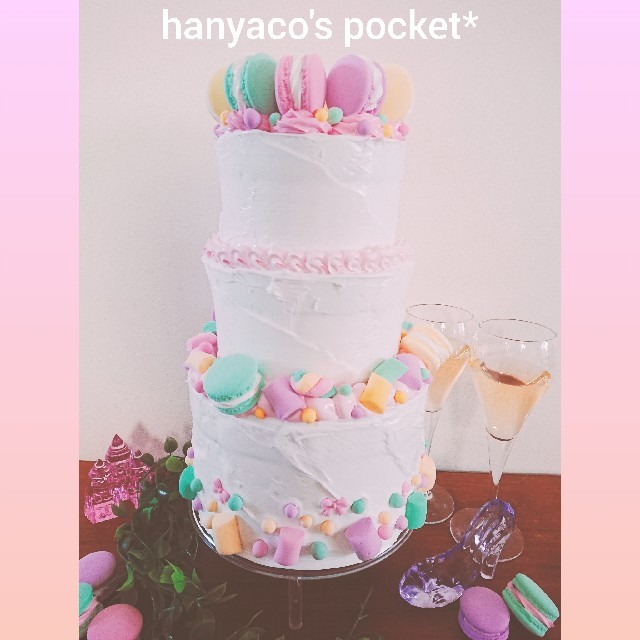 Sold Out ゆめかわ 3段パステルマカロンケーキの通販 By Hanyaco S Pocket ラクマ