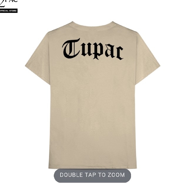 Tシャツ tupac 新品✨ライトブラウン L エンタメ/ホビーのタレントグッズ(ミュージシャン)の商品写真