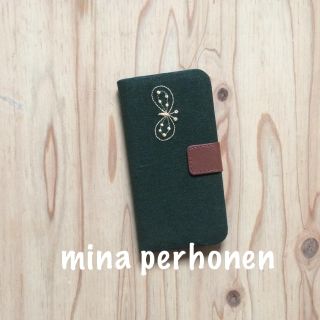 ミナペルホネン(mina perhonen)の【28】choucho♡ミナペルホネン♡iPhone7.8手帳型ケース(iPhoneケース)