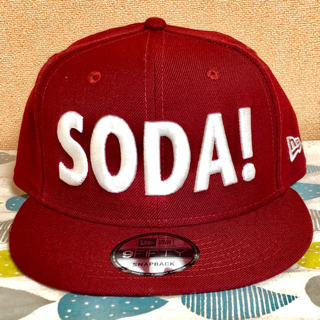 mlb【新品未使用】SODA!×NEW ERA キャップ 浅野忠信9FIFTY RED