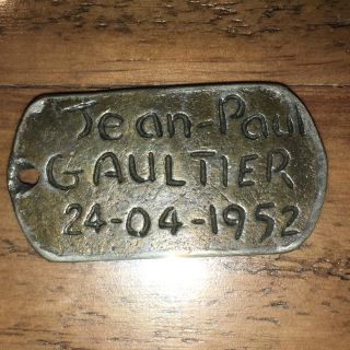 ジャンポールゴルチエ(Jean-Paul GAULTIER)の●ジャンポール・ゴルチエ●メタルプレート キーホルダー ペンダントトップ(その他)