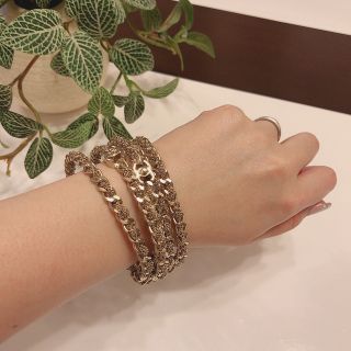 シャネル(CHANEL)の【レア！美品】♡CHANEL♡シャネル 5連 バングル♡(ブレスレット/バングル)