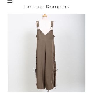 クレイミー(Crayme,)の【新品】Lace up rompers (オールインワン)