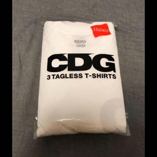 COMME des GARCONS(コムデギャルソン)のCDG Hanes Tシャツ 3枚パック コムデギャルソン ヘインズ XL メンズのトップス(Tシャツ/カットソー(半袖/袖なし))の商品写真