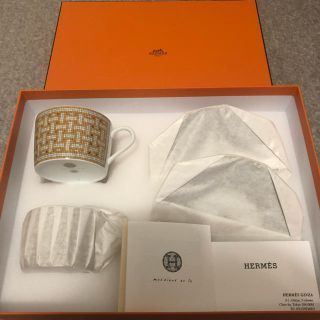 エルメス(Hermes)の値はなさん専用☆エルメスモザイク ヴァンキャトル ティーカップ&ソーサー ペア (グラス/カップ)