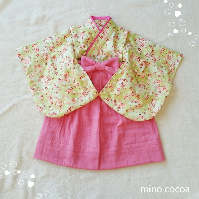 mm･･･さま専用 handmade baby HAKAMA 80-90cm