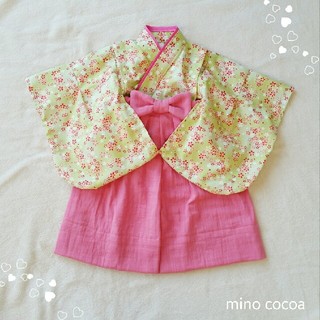 mm･･･さま専用 handmade baby HAKAMA 80-90cm(和服/着物)