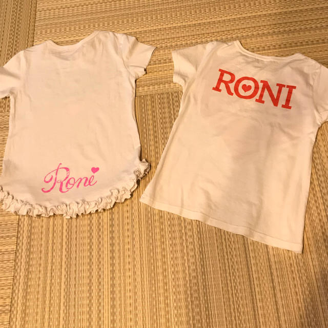 RONI(ロニィ)のRONI  白Tシャツ  2枚組☆ キッズ/ベビー/マタニティのキッズ服女の子用(90cm~)(Tシャツ/カットソー)の商品写真