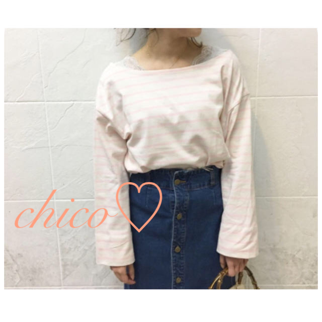 who's who Chico(フーズフーチコ)の専用♡フーズフーチコ♡ボーダープルオーバー レディースのトップス(カットソー(長袖/七分))の商品写真