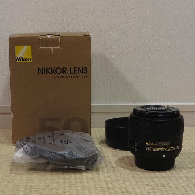 Nikon(ニコン)の美品！◆Nikon AF-S NIKKOR 50mm f/1.8G スマホ/家電/カメラのカメラ(レンズ(単焦点))の商品写真