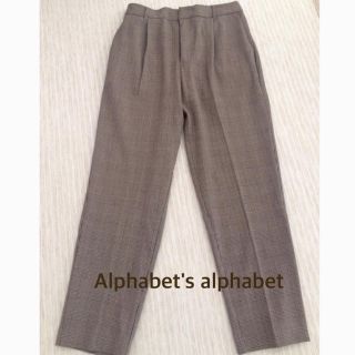 アルファベットアルファベット(Alphabet's Alphabet)のAlphabet's alphabet チェックパンツ(カジュアルパンツ)