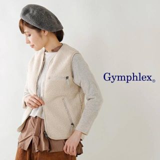 ジムフレックス(GYMPHLEX)の【新品】Gymphlex ジムフレックス ノーカラー ボア ベスト(その他)