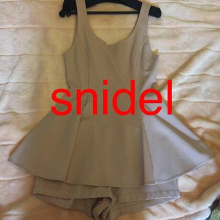 スナイデル(SNIDEL)のsnidel♡レースアップロンパース(サロペット/オーバーオール)