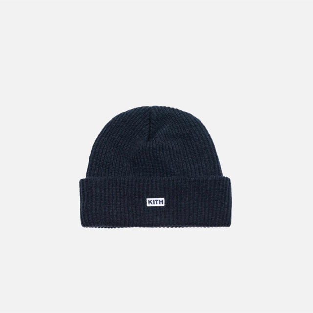 kith classic logo beanie cap navy 紺 キス 専門店では 6200円 www ...