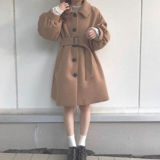 ヘザー(heather)のHeather 2way Bigボタンコート s 新品(ロングコート)