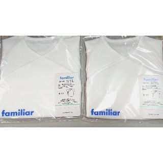 ファミリア(familiar)のfamiliar 短肌着2枚セット 新品未開封(肌着/下着)