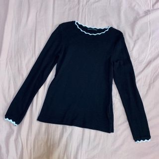 ザラ(ZARA)の【大人気★即完売アイテム】無地リブトップス(カットソー(長袖/七分))