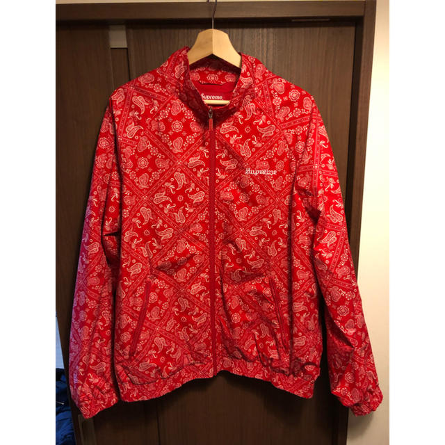 supreme Bandana track jacket 赤 XL