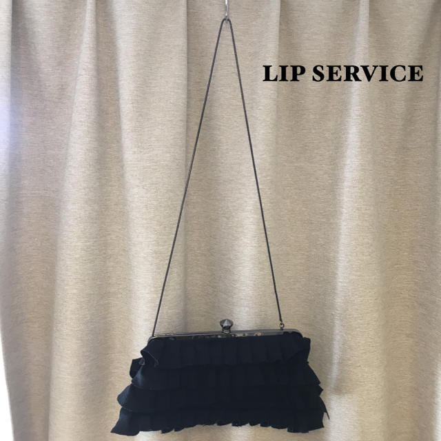 LIP SERVICE(リップサービス)の【LIP SERVICE】リップサービス フリル クラッチバッグ レディースのバッグ(クラッチバッグ)の商品写真