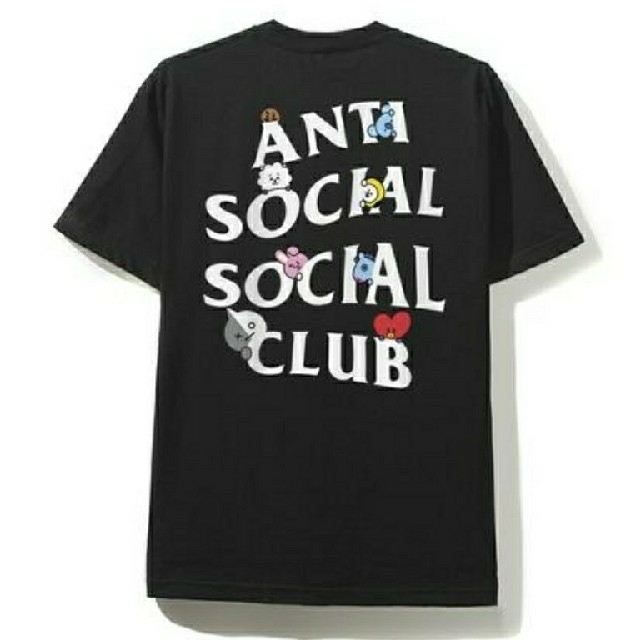 anti social social club × BT21 Tシャツ