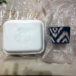 スターバックスコーヒー(Starbucks Coffee)の★LISA様専用★Starbucks ランチボックス＆グラスセット(ノベルティグッズ)