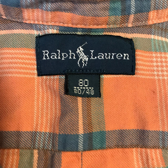 POLO RALPH LAUREN(ポロラルフローレン)のラルフローレン チェック ボタンダウンシャツ キッズ/ベビー/マタニティのベビー服(~85cm)(シャツ/カットソー)の商品写真