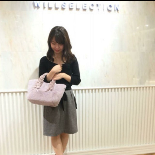 WILLSELECTION(ウィルセレクション)の♡美品♡ウィルセレクションファーリボンバッグ レディースのバッグ(トートバッグ)の商品写真