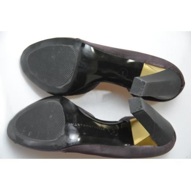 Stella McCartney(ステラマッカートニー)の未使用品　ステラマッカートニー　オープントゥヒールサテンパンプス　37.5 レディースの靴/シューズ(ハイヒール/パンプス)の商品写真