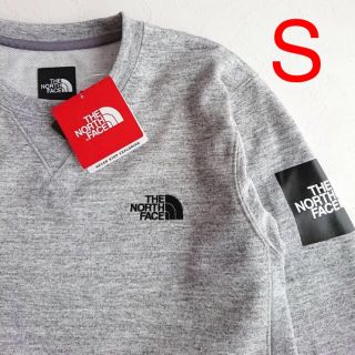 ザノースフェイス(THE NORTH FACE)の新品 ノースフェイス S スクエアロゴクルー グレー スウェット(スウェット)