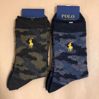 ポロラルフローレン(POLO RALPH LAUREN)の新品 レディース POLO ポロラルフローレン 人気柄 毛ソックス2足 日本製(ソックス)