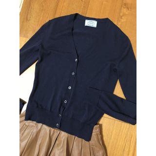 プラダ(PRADA)のぶー様専用　プラダ ネイビー ニット 36(ニット/セーター)