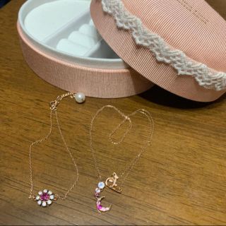 サマンサティアラ(Samantha Tiara)の【みひろ様専用】サマンサティアラ ピンクゴールドK10 ネックレス&ブレスレット(ネックレス)