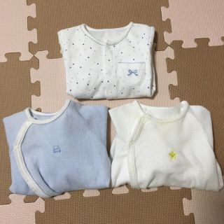 アカチャンホンポ(アカチャンホンポ)の【再値下】ロンパース カバーオール2way 50〜60 春生まれ男の子 新生児(カバーオール)