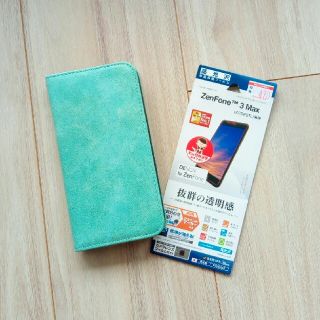 エイスース(ASUS)のzenfone3max（zc553）カバー＆おまけ液晶フィルム(Androidケース)