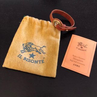 イルビゾンテ(IL BISONTE)のIL BISONTE◎イルビゾンテ◎レザー ブレスレット◎ブラウン(ブレスレット/バングル)