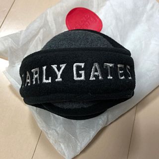 パーリーゲイツ(PEARLY GATES)のパーリーゲイツ 耳あて 新品 ブラック(その他)