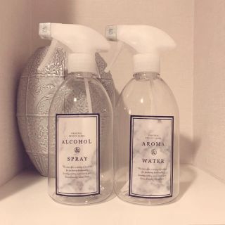 大理石調クリアスプレーボトル(500ml)2点セット(ケース/ボックス)