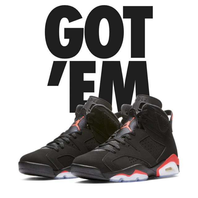 26.5cm nike air jordan6 infrared