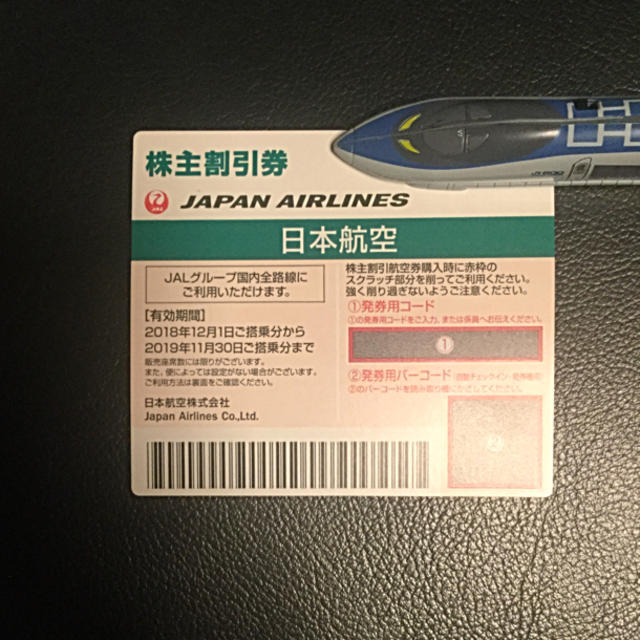 JAL 株主割引券