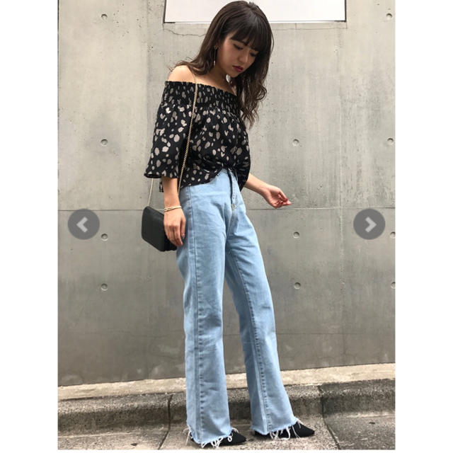 H/W カットオフワイドPT mink tokyo レディースのパンツ(デニム/ジーンズ)の商品写真