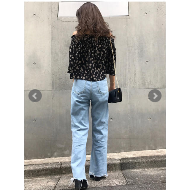 H/W カットオフワイドPT mink tokyo レディースのパンツ(デニム/ジーンズ)の商品写真