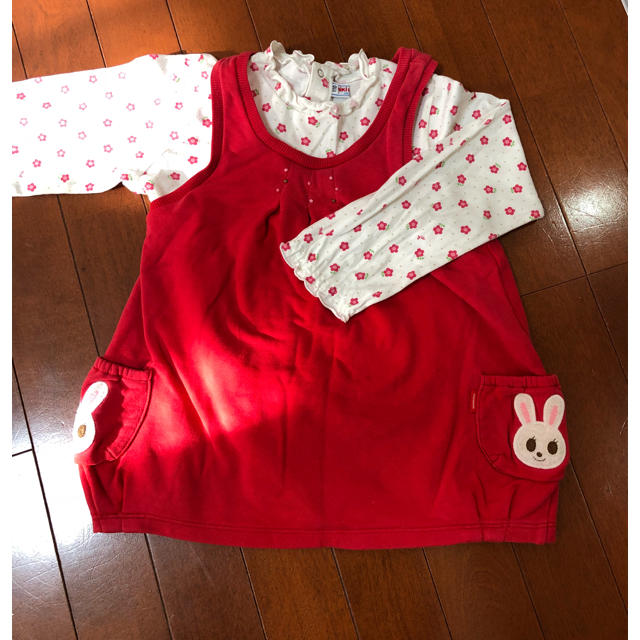 mikihouse(ミキハウス)のミキハウス トップス 2点セット キッズ/ベビー/マタニティのキッズ服女の子用(90cm~)(Tシャツ/カットソー)の商品写真