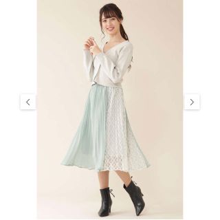 ジルバイジルスチュアート(JILL by JILLSTUART)のバイカラープリーツセットアップワンピース(セット/コーデ)